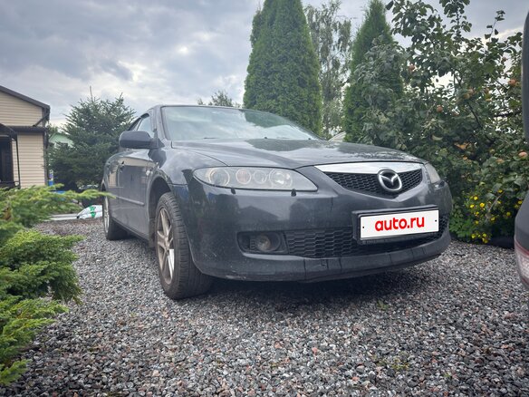 2006 Mazda 6 I (GG) Рестайлинг, чёрный, 400000 рублей - вид 1