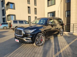 2018 Infiniti QX80 I Рестайлинг 2, чёрный, 3950000 рублей, вид 1