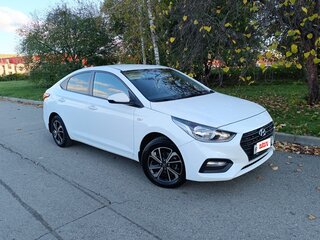 2018 Hyundai Solaris II, белый, 1355000 рублей, вид 4