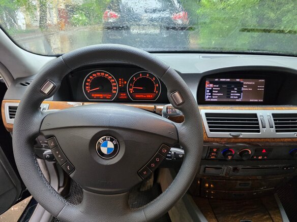 2003 BMW 7 серии 730i IV (E65/E66), синий, 780000 рублей - вид 12