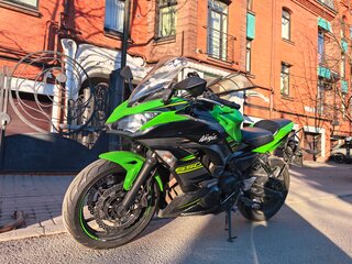 2017 Kawasaki Ninja 650, зелёный, 780000 рублей, вид 3