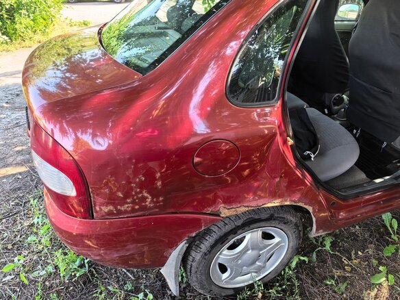 2006 Lada (ВАЗ) Kalina I, красный, 110000 рублей - вид 6