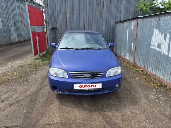 2004 Kia Spectra I Рестайлинг 2, синий, 120000 рублей