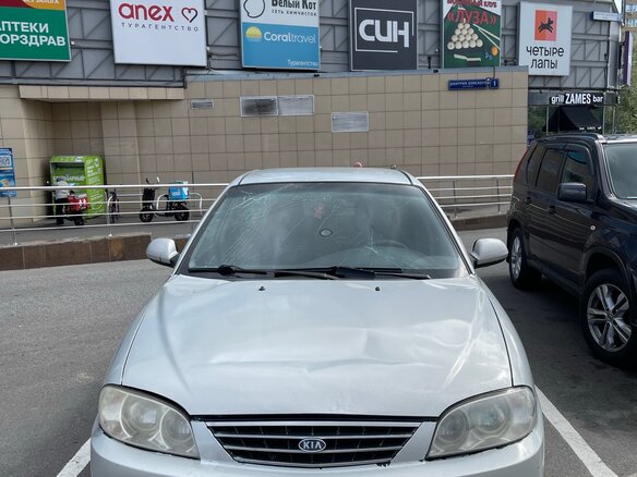 2006 Kia Spectra I Рестайлинг 2, серый, 250000 рублей - вид 1