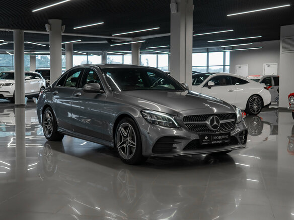 2019 Mercedes-Benz C-Класс 180 IV (W205) Рестайлинг, серый - вид 1