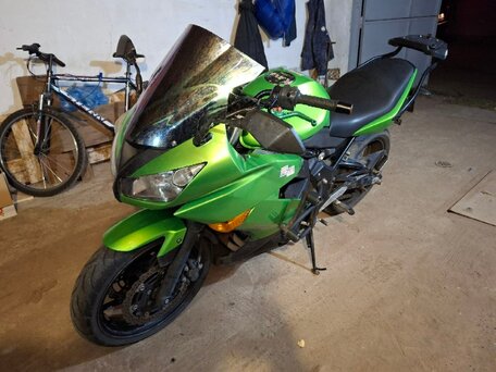 2013 Kawasaki ER-4F (Ninja 400R), зелёный, 400000 рублей, вид 1