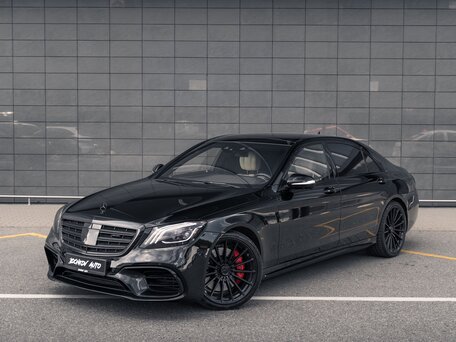 2017 Mercedes-Benz S-Класс AMG 63 AMG Long III (W222, C217) Рестайлинг, чёрный, 7950000 рублей, вид 4