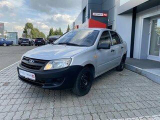 2013 Lada (ВАЗ) Granta I, серебристый, 175000 рублей, вид 3