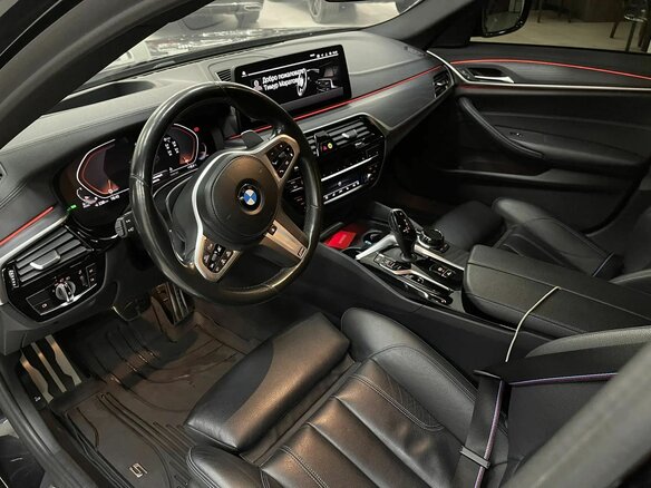 2021 BMW 5 серии 530d xDrive VII (G30/G31/G38) Рестайлинг, чёрный, 4600000 рублей - вид 9