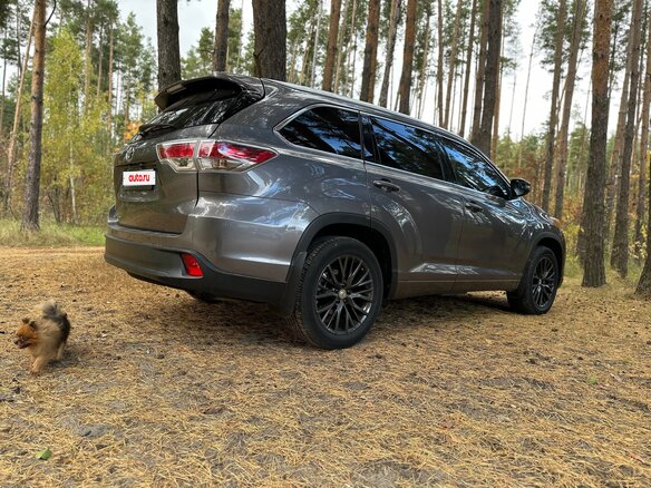 2014 Toyota Highlander III (XU50), серый, 2750000 рублей - вид 3