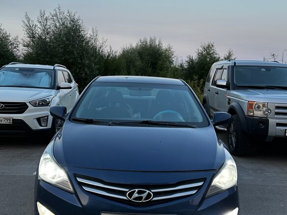 2015 Hyundai Solaris I Рестайлинг, синий