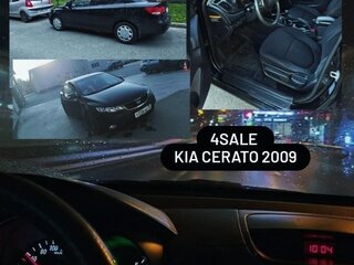 2009 Kia Cerato 5-speed II, чёрный, 500000 рублей, вид 1