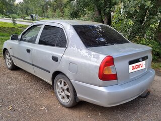 2004 Hyundai Accent ТагАЗ II, серебристый, 140000 рублей, вид 4