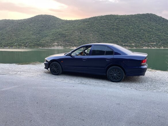 1998 Mitsubishi Galant VIII Рестайлинг, фиолетовый, 300000 рублей - вид 4