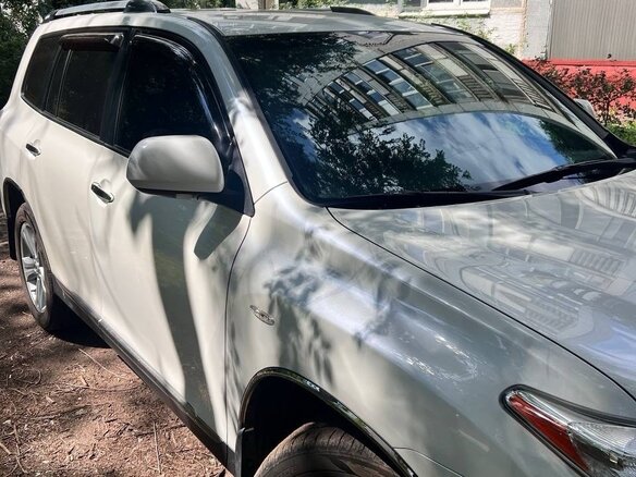 2012 Toyota Highlander II (XU40) Рестайлинг, белый - вид 3