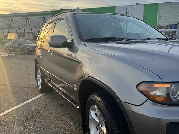 2004 BMW X5 3.0i I (E53) Рестайлинг, серый, 1350000 рублей - вид 7