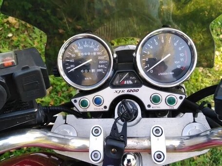 1995 Yamaha XJR1200, красный, 300000 рублей, вид 4