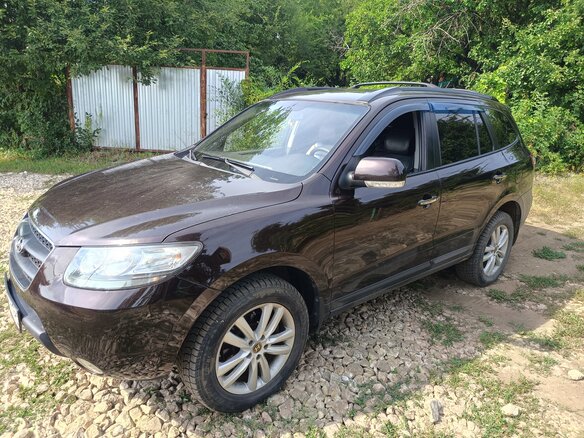 2008 Hyundai Santa Fe II, пурпурный, 1050000 рублей - вид 6