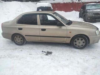 2005 Hyundai Accent ТагАЗ II, бежевый, 350000 рублей, вид 1
