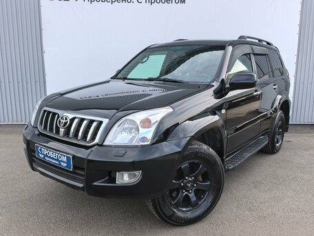 2007 Toyota Land Cruiser Prado 5-speed 120 Series Рестайлинг, чёрный, 1600000 рублей, вид 1