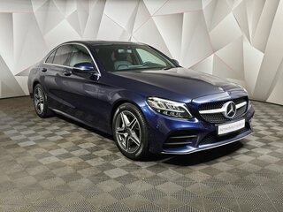 2018 Mercedes-Benz C-Класс 200 IV (W205) Рестайлинг, синий, 3014004 рублей, вид 3