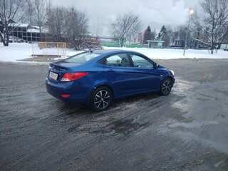 2014 Hyundai Solaris I, синий, 470000 рублей, вид 4