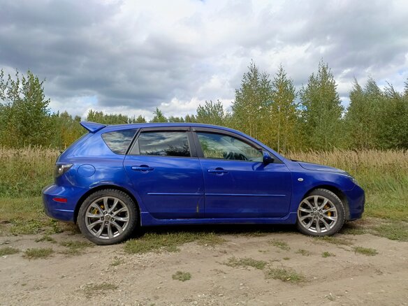 2006 Mazda 3 I (BK) Рестайлинг, синий, 500000 рублей - вид 2