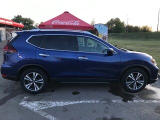 2018 Nissan Rogue II Рестайлинг, синий, 1780000 рублей, вид 4