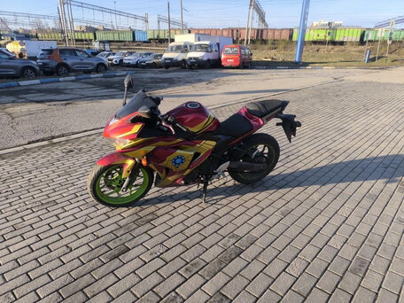 2015 Yamaha YZF-R3, красный, 490000 рублей, вид 3
