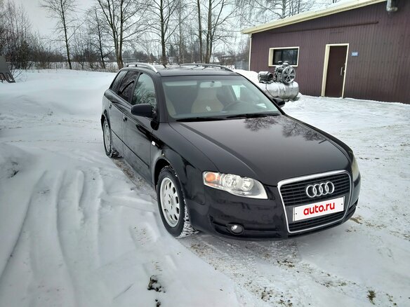 2008 Audi A4 8V III (B7), чёрный, 680000 рублей