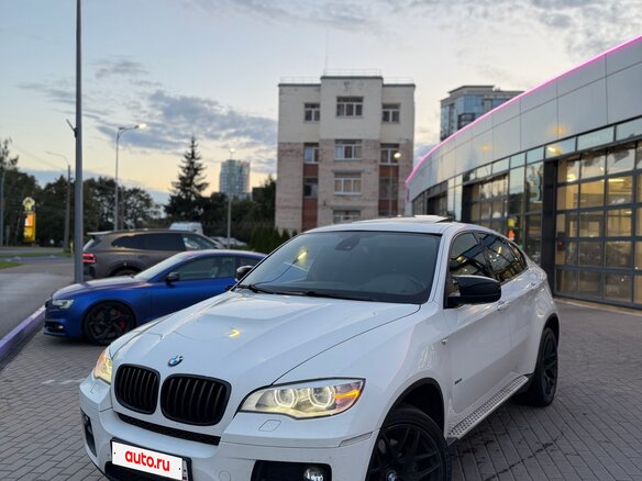 2012 BMW X6 40d I (E71) Рестайлинг, белый - вид 3
