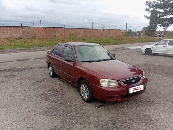 2008 Hyundai Accent ТагАЗ II, красный - вид 2