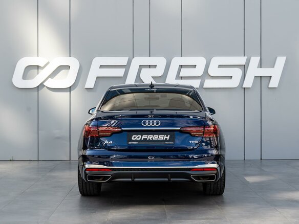 2020 Audi A4 40 TFSI V (B9) Рестайлинг, синий, 3090000 рублей - вид 3