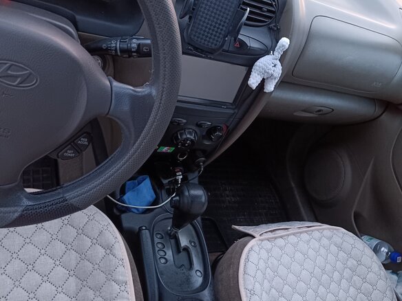 2001 Hyundai Santa Fe I, золотистый, 590000 рублей - вид 3