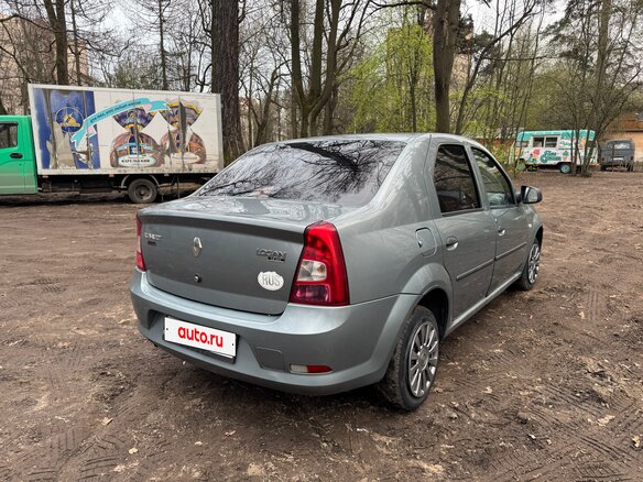 2011 Renault Logan I Рестайлинг, синий, 330000 рублей - вид 6