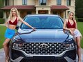 2021 Hyundai Santa Fe IV Рестайлинг, серый, 3900000 рублей - вид 10