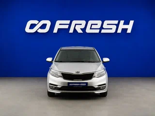 2017 Kia Rio III Рестайлинг, серебристый, 1049077 рублей, вид 3