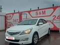 2016 Hyundai Solaris I Рестайлинг, белый, 600000 рублей