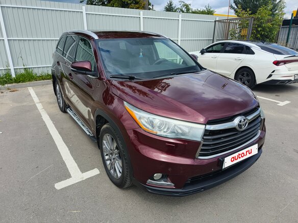 2014 Toyota Highlander III (XU50), красный, 2800000 рублей - вид 9