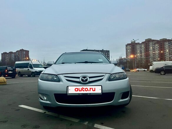 2007 Mazda 6 I (GG) Рестайлинг, серый, 400000 рублей - вид 2