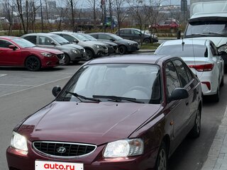 2007 Hyundai Accent ТагАЗ II, красный, 320000 рублей, вид 1