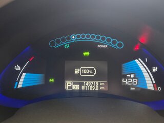 2013 Nissan Leaf (EM57) I (ZE0/AZE0), голубой, 1299000 рублей, вид 2