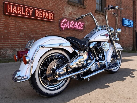 1995 Harley-Davidson Heritage, белый, 850000 рублей - вид 7