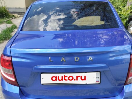 2019 Lada (ВАЗ) Granta I Рестайлинг, синий, 530000 рублей, вид 3