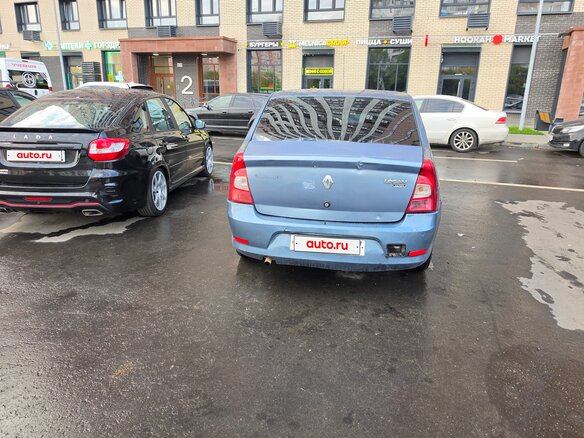 2010 Renault Logan I Рестайлинг, синий, 250000 рублей - вид 3