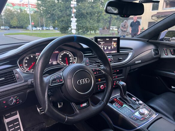2015 Audi A7 I (4G) Рестайлинг, синий, 4600000 рублей - вид 18