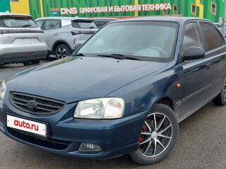 2010 Hyundai Accent ТагАЗ II, синий, 420000 рублей, вид 1