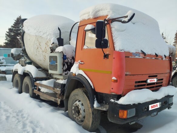 2008 КамАЗ Автобетоносмеситель, оранжевый, 1500000 рублей - вид 1