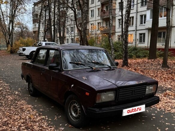 2006 Lada (ВАЗ) 2107, пурпурный, 85000 рублей - вид 1