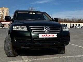 2004 Volkswagen Touareg I, зелёный, 900000 рублей, вид 3